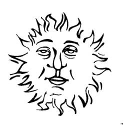 Раскраска: солнце (природа) #157952 - Бесплатные раскраски для печати