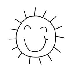 Раскраска: солнце (природа) #157970 - Бесплатные раскраски для печати
