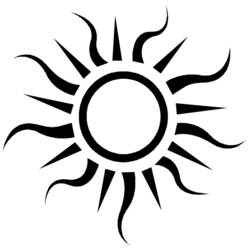 Раскраска: солнце (природа) #157977 - Бесплатные раскраски для печати