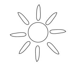Раскраска: солнце (природа) #157985 - Бесплатные раскраски для печати