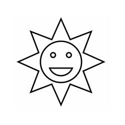 Раскраска: солнце (природа) #158019 - Бесплатные раскраски для печати
