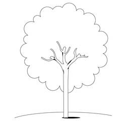 Раскраска: дерево (природа) #154670 - Бесплатные раскраски для печати
