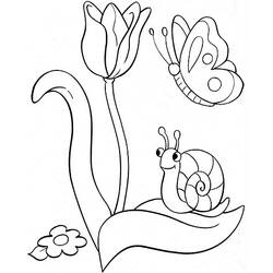 Раскраска: тюльпан (природа) #161643 - Бесплатные раскраски для печати