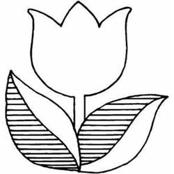 Раскраска: тюльпан (природа) #161662 - Бесплатные раскраски для печати