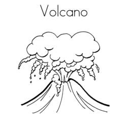 Раскраска: вулкан (природа) #166568 - Бесплатные раскраски для печати