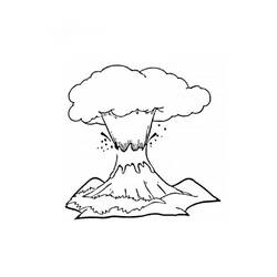 Раскраска: вулкан (природа) #166569 - Бесплатные раскраски для печати