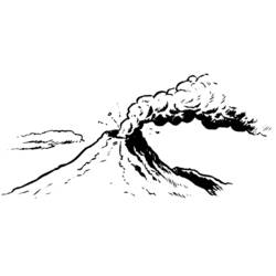 Раскраска: вулкан (природа) #166655 - Бесплатные раскраски для печати