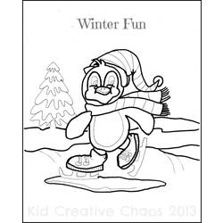 Раскраска: Зимний сезон (природа) #164487 - Бесплатные раскраски для печати