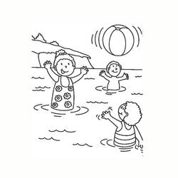 Раскраска: Пляжный мяч (объекты) #168920 - Бесплатные раскраски для печати