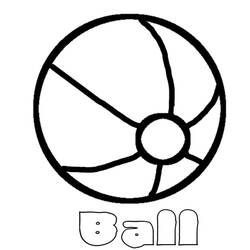 Раскраска: Пляжный мяч (объекты) #169164 - Бесплатные раскраски для печати