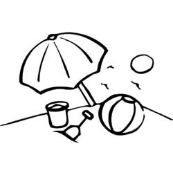 Раскраска: Пляжный мяч (объекты) #169171 - Бесплатные раскраски для печати