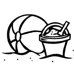 Раскраска: Пляжный мяч (объекты) #169173 - Бесплатные раскраски для печати