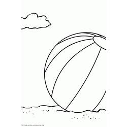Раскраска: Пляжный мяч (объекты) #169184 - Бесплатные раскраски для печати