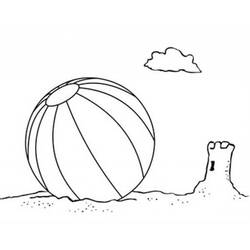 Раскраска: Пляжный мяч (объекты) #169206 - Бесплатные раскраски для печати