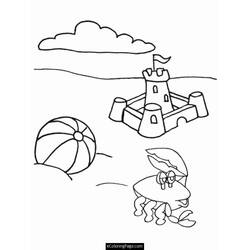 Раскраска: Пляжный мяч (объекты) #169228 - Бесплатные раскраски для печати