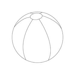 Раскраска: Пляжный мяч (объекты) #169254 - Бесплатные раскраски для печати