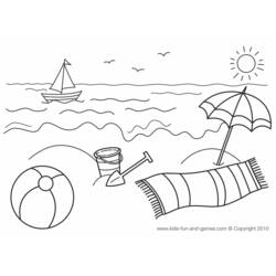 Раскраска: Пляжный мяч (объекты) #169256 - Бесплатные раскраски для печати