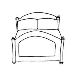 Раскраска: кровать (объекты) #167826 - Бесплатные раскраски для печати