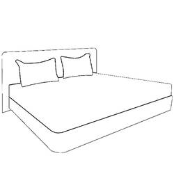 Раскраска: кровать (объекты) #167830 - Бесплатные раскраски для печати