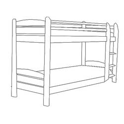 Раскраска: кровать (объекты) #167845 - Бесплатные раскраски для печати