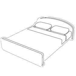 Раскраска: кровать (объекты) #168107 - Бесплатные раскраски для печати