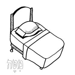 Раскраска: кровать (объекты) #168110 - Бесплатные раскраски для печати