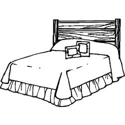 Раскраска: кровать (объекты) #168113 - Бесплатные раскраски для печати