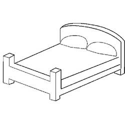 Раскраска: кровать (объекты) #168114 - Бесплатные раскраски для печати
