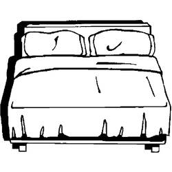 Раскраска: кровать (объекты) #168121 - Бесплатные раскраски для печати