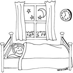 Раскраска: кровать (объекты) #168127 - Бесплатные раскраски для печати
