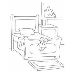 Раскраска: кровать (объекты) #168128 - Бесплатные раскраски для печати