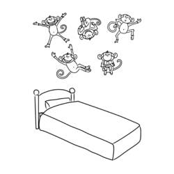 Раскраска: кровать (объекты) #168130 - Бесплатные раскраски для печати