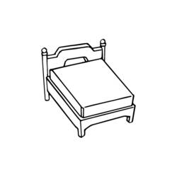 Раскраска: кровать (объекты) #168163 - Бесплатные раскраски для печати