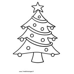 Раскраска: Новогодняя елка (объекты) #167436 - Бесплатные раскраски для печати