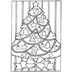 Раскраска: Новогодняя елка (объекты) #167437 - Бесплатные раскраски для печати