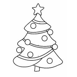 Раскраска: Новогодняя елка (объекты) #167440 - Бесплатные раскраски для печати