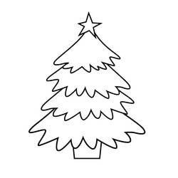 Раскраска: Новогодняя елка (объекты) #167443 - Бесплатные раскраски для печати