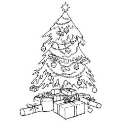 Раскраска: Новогодняя елка (объекты) #167461 - Бесплатные раскраски для печати
