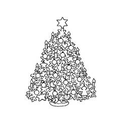Раскраска: Новогодняя елка (объекты) #167463 - Бесплатные раскраски для печати