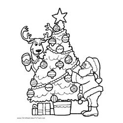 Раскраска: Новогодняя елка (объекты) #167482 - Бесплатные раскраски для печати