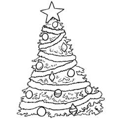 Раскраска: Новогодняя елка (объекты) #167493 - Бесплатные раскраски для печати