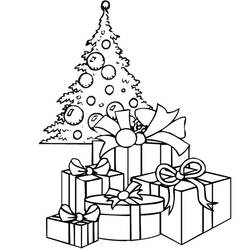 Раскраска: Новогодняя елка (объекты) #167506 - Бесплатные раскраски для печати