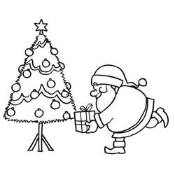 Раскраска: Новогодняя елка (объекты) #167509 - Бесплатные раскраски для печати