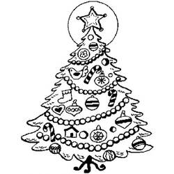 Раскраска: Новогодняя елка (объекты) #167513 - Бесплатные раскраски для печати