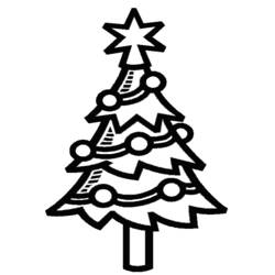Раскраска: Новогодняя елка (объекты) #167514 - Бесплатные раскраски для печати
