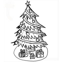 Раскраска: Новогодняя елка (объекты) #167576 - Бесплатные раскраски для печати