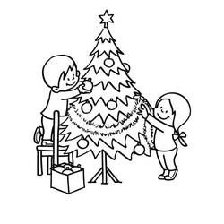 Раскраска: Новогодняя елка (объекты) #167583 - Бесплатные раскраски для печати