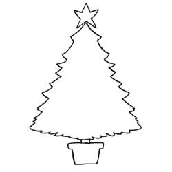 Раскраска: Новогодняя елка (объекты) #167631 - Бесплатные раскраски для печати