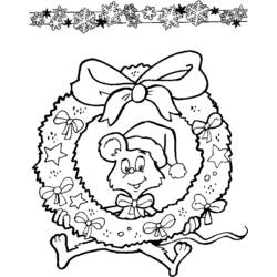Раскраска: Рождественский венок (объекты) #169421 - Бесплатные раскраски для печати