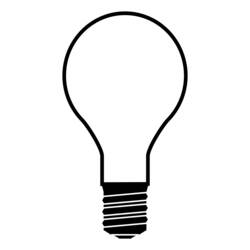 Раскраска: Лампочка (объекты) #119362 - Бесплатные раскраски для печати